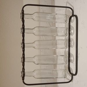 5 glass flower vase